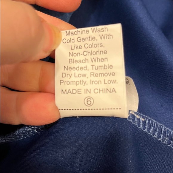 😍 SHOW SPECIAL -CLARON QI SANG Blue Suede-look Front Zipper Jacket Plus Size  XL - Picture 6 of 11